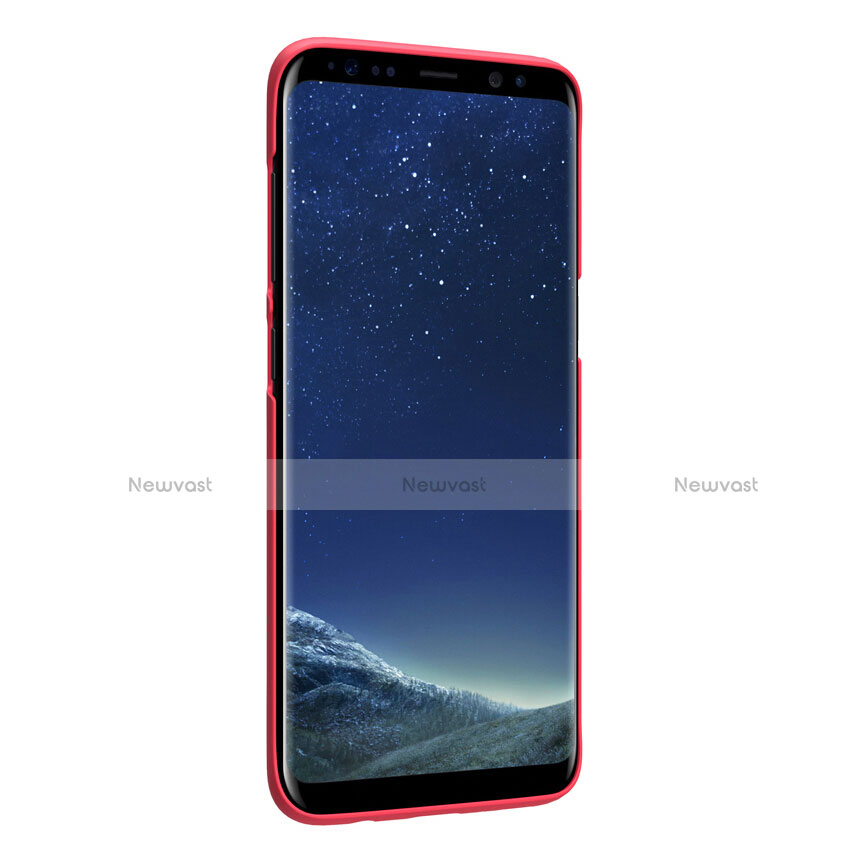 Hard Rigid Plastic Matte Finish Snap On Cover P01 for Samsung Galaxy S8 Plus Red