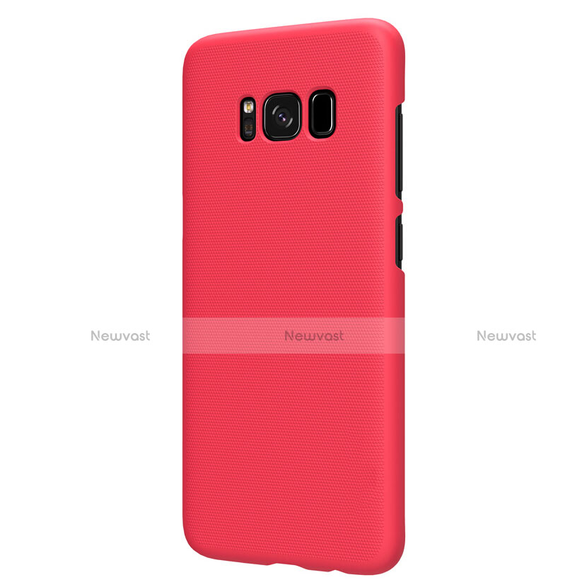 Hard Rigid Plastic Matte Finish Snap On Cover P01 for Samsung Galaxy S8 Red