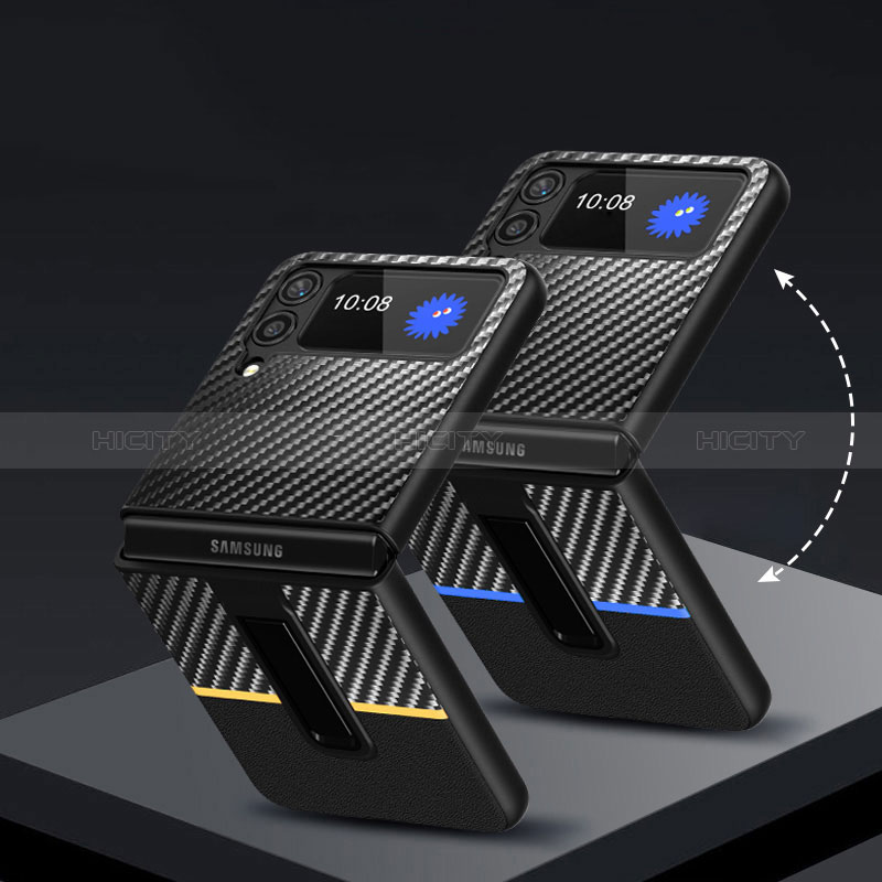 Hard Rigid Plastic Matte Finish Twill Snap On Case Cover for Samsung Galaxy Z Flip4 5G