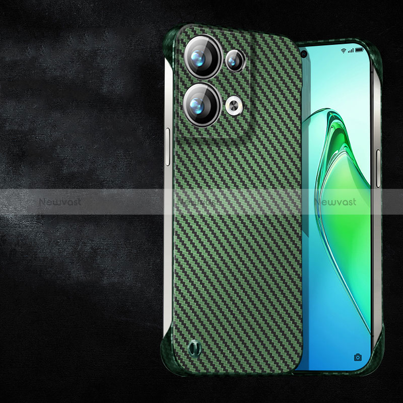 Hard Rigid Plastic Matte Finish Twill Snap On Case Cover T01 for Oppo Reno8 Pro 5G Green