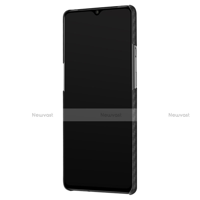 Hard Rigid Plastic Matte Finish Twill Snap On Case for OnePlus 7T Black