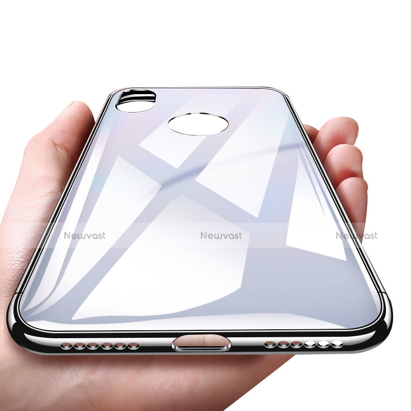 Hard Rigid Plastic Mirror Snap On Case for Apple iPhone X White