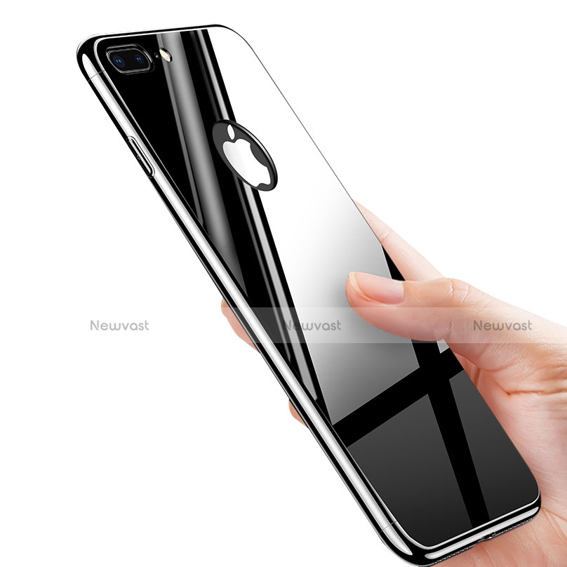 Hard Rigid Plastic Mirror Snap On Case M01 for Apple iPhone 7 Plus Black