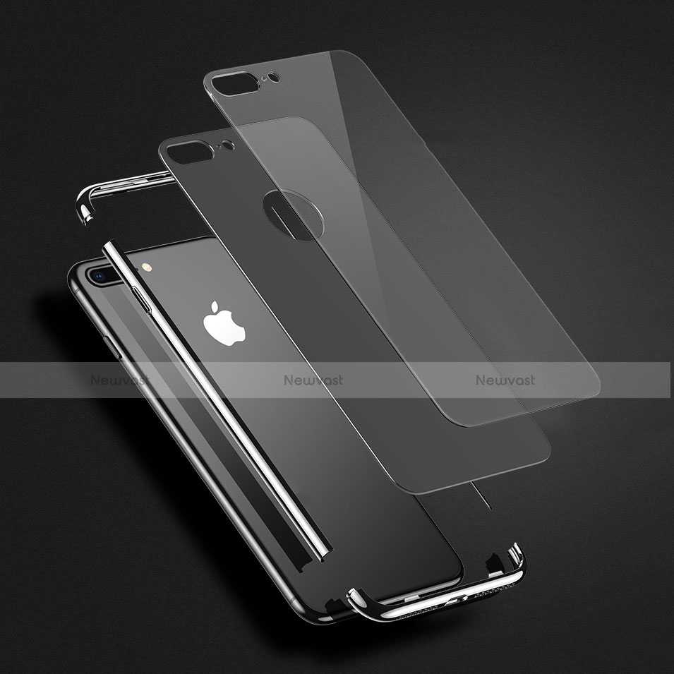 Hard Rigid Plastic Mirror Snap On Case M01 for Apple iPhone 7 Plus Black