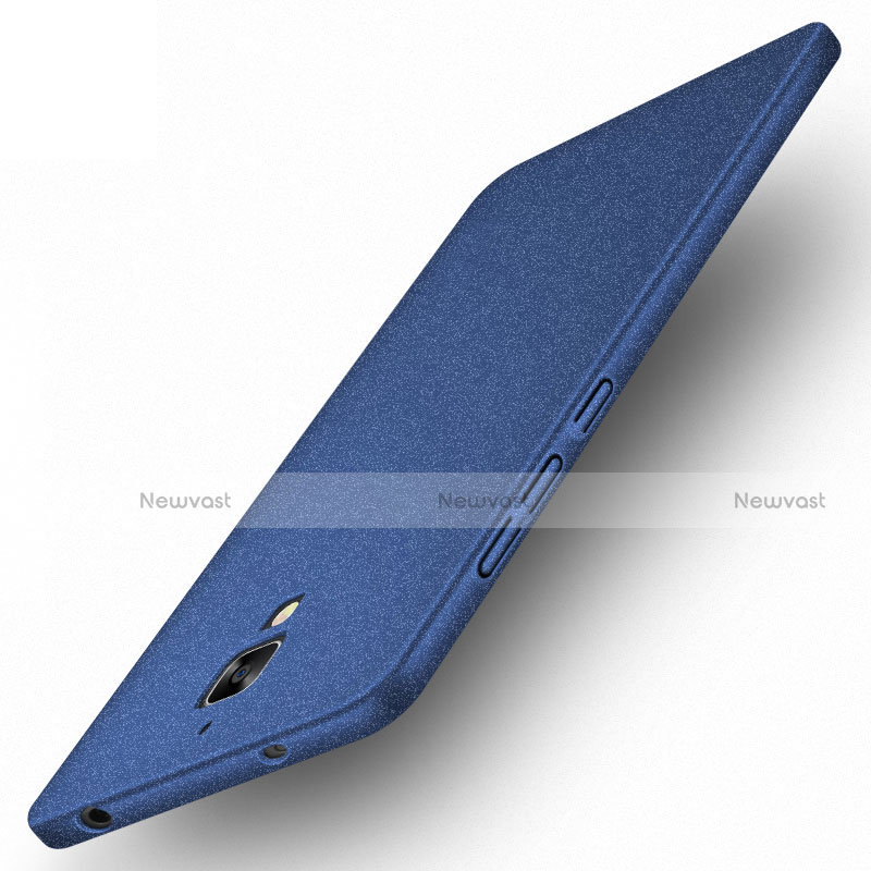 Hard Rigid Plastic Quicksand Case for Xiaomi Mi 4 Blue