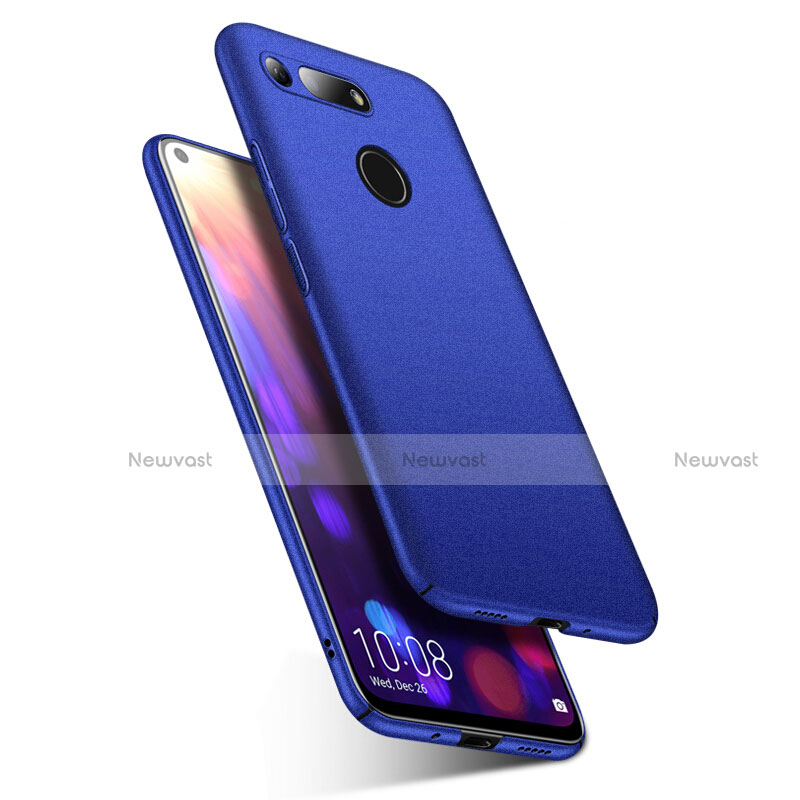 Hard Rigid Plastic Quicksand Cover Case for Huawei Honor View 20 Blue