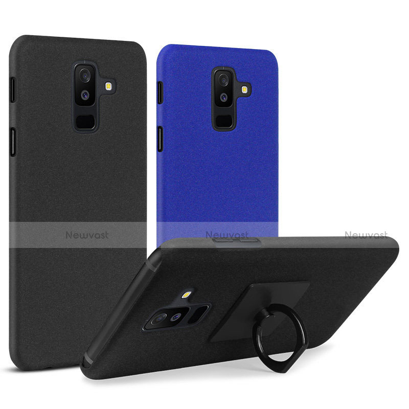 Hard Rigid Plastic Quicksand Cover Case for Samsung Galaxy A6 Plus (2018)