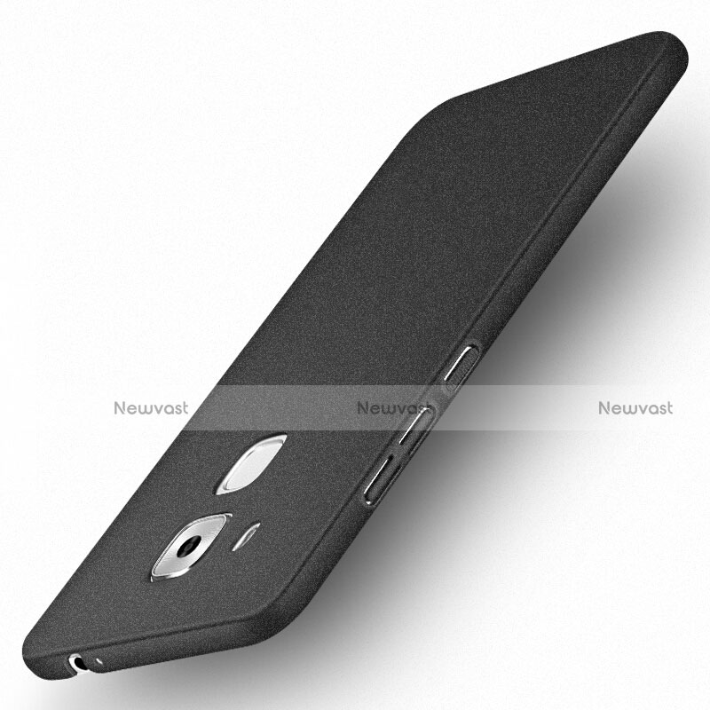 Hard Rigid Plastic Quicksand Cover for Huawei G9 Plus Black