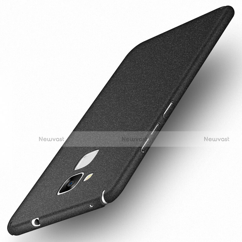 Hard Rigid Plastic Quicksand Cover for Huawei GR5 Mini Black