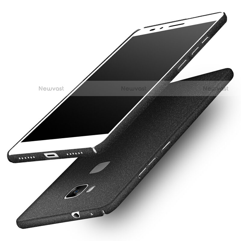 Hard Rigid Plastic Quicksand Cover for Huawei Honor 5X Black