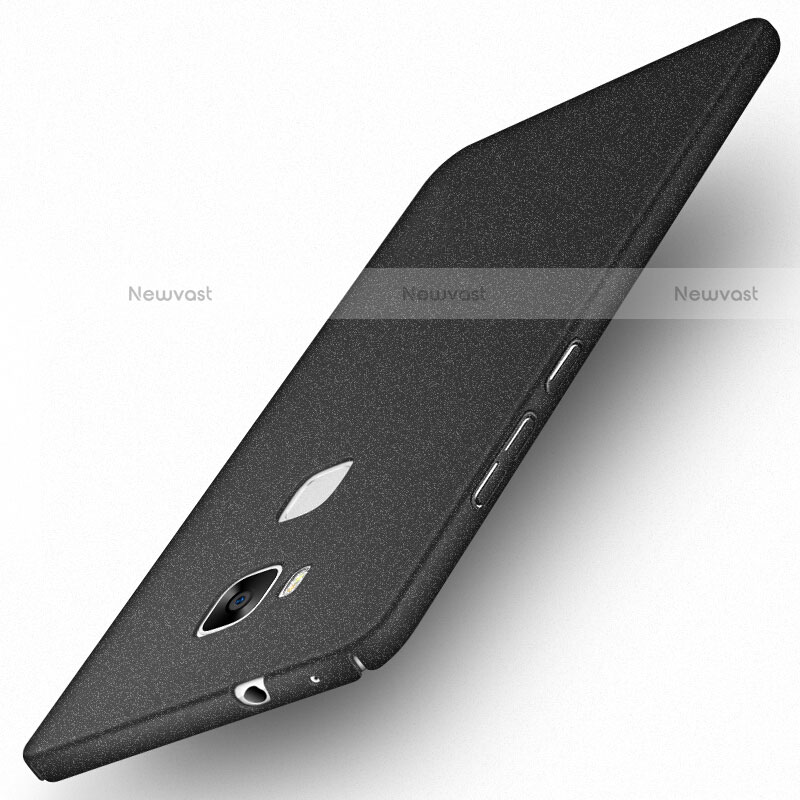 Hard Rigid Plastic Quicksand Cover for Huawei Honor 5X Black