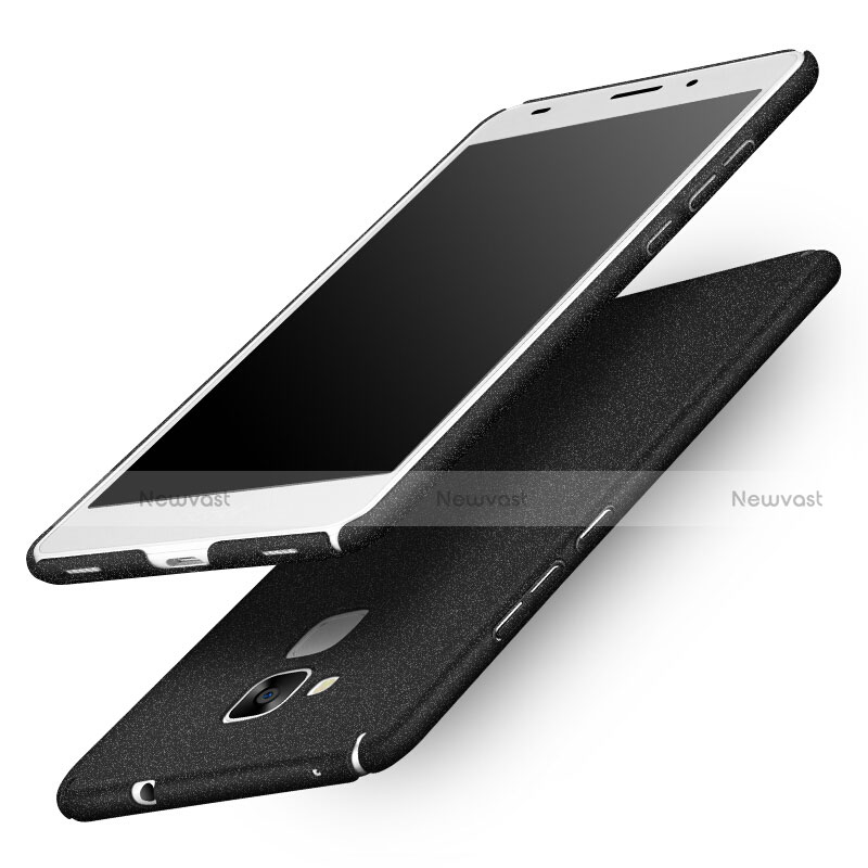 Hard Rigid Plastic Quicksand Cover for Huawei Honor 7 Lite Black