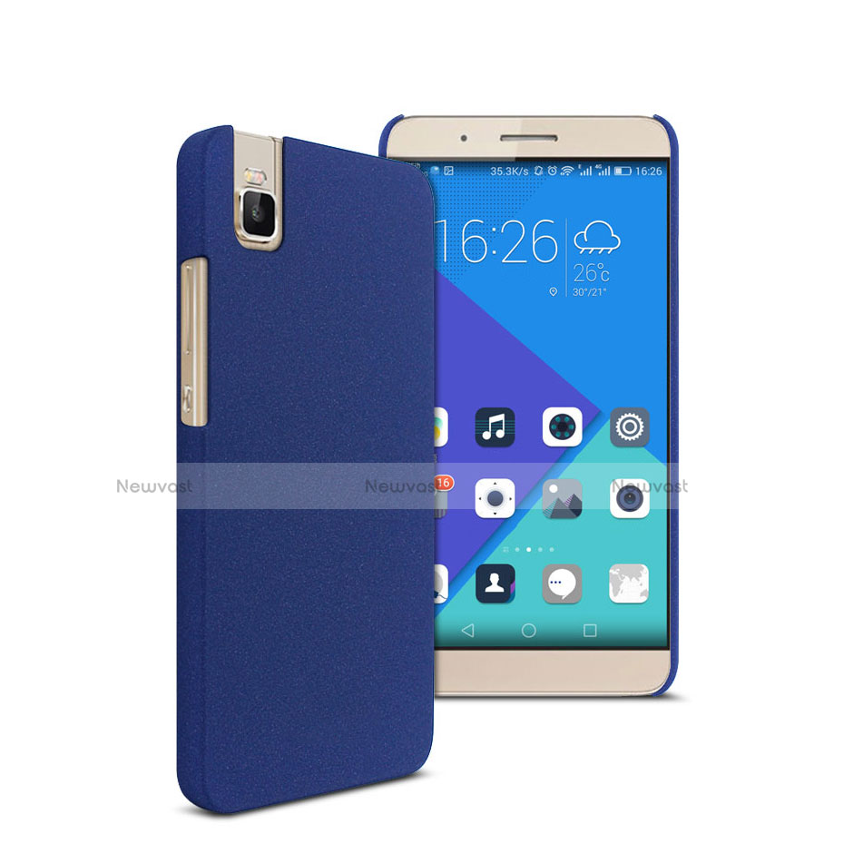 Hard Rigid Plastic Quicksand Cover for Huawei Honor 7i shot X Blue