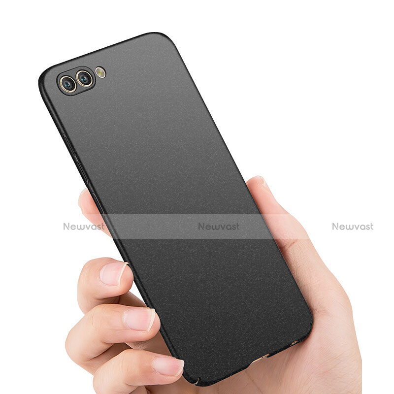 Hard Rigid Plastic Quicksand Cover for Huawei Honor V10 Black