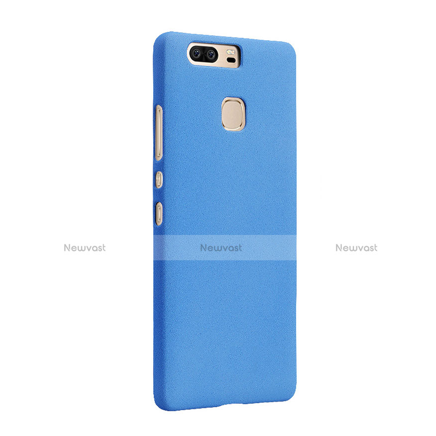 Hard Rigid Plastic Quicksand Cover for Huawei Honor V8 Blue