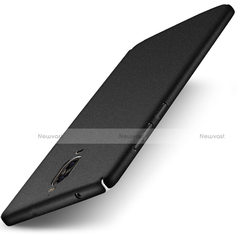 Hard Rigid Plastic Quicksand Cover for Huawei Mate 9 Pro Black