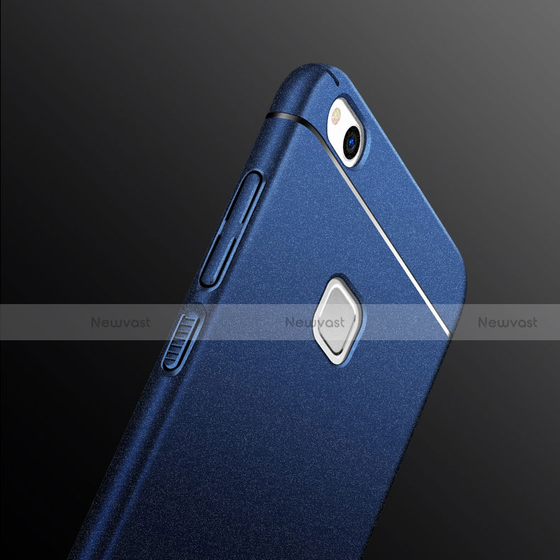 Hard Rigid Plastic Quicksand Cover for Huawei P10 Lite Blue