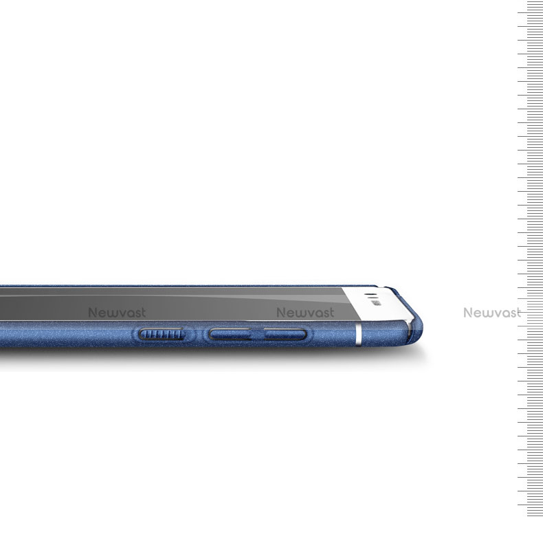 Hard Rigid Plastic Quicksand Cover for Huawei P10 Lite Blue