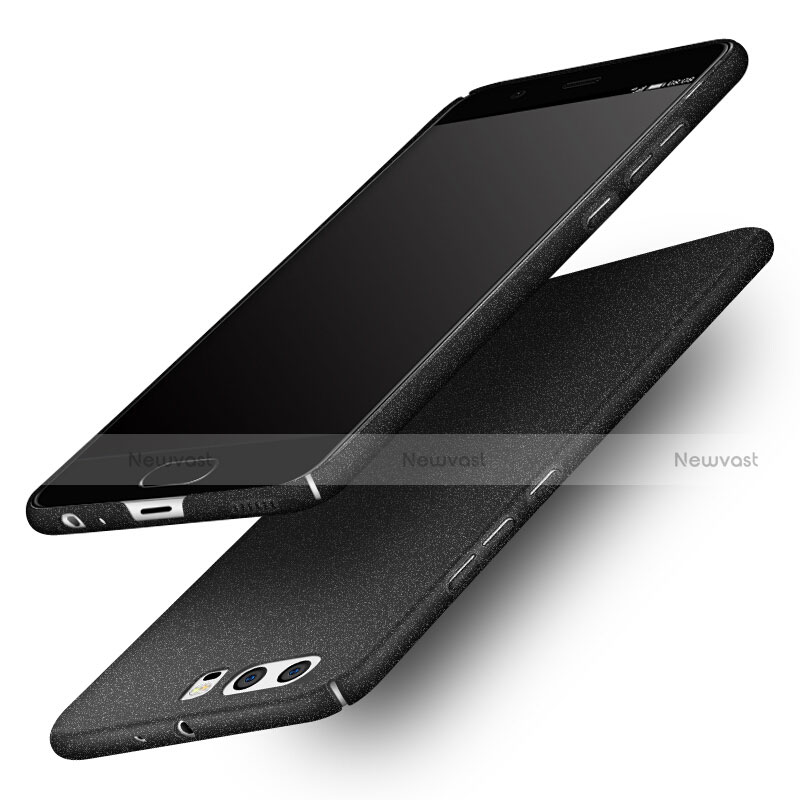 Hard Rigid Plastic Quicksand Cover for Huawei P10 Plus Black