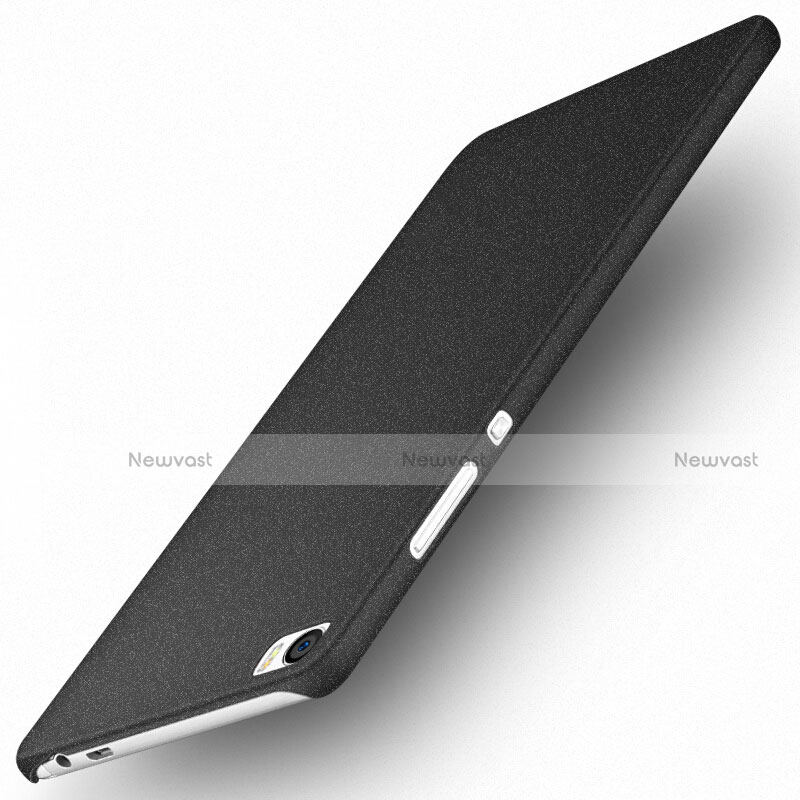 Hard Rigid Plastic Quicksand Cover for Huawei P8 Max Black