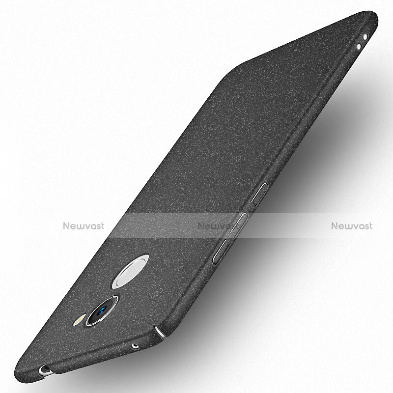 Hard Rigid Plastic Quicksand Cover for Huawei Y7 Prime Black
