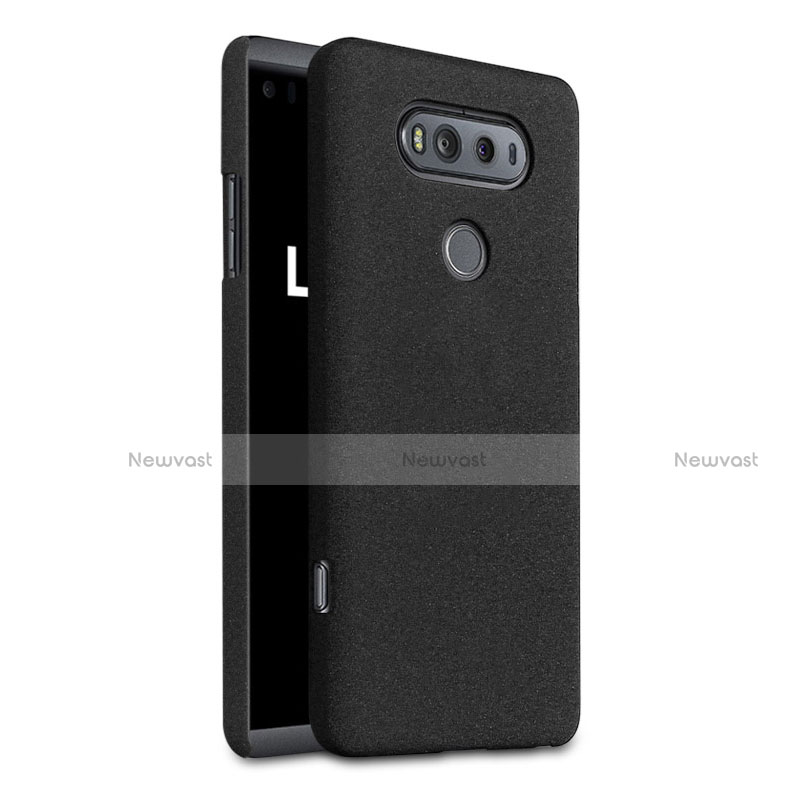 Hard Rigid Plastic Quicksand Cover for LG V20 Black