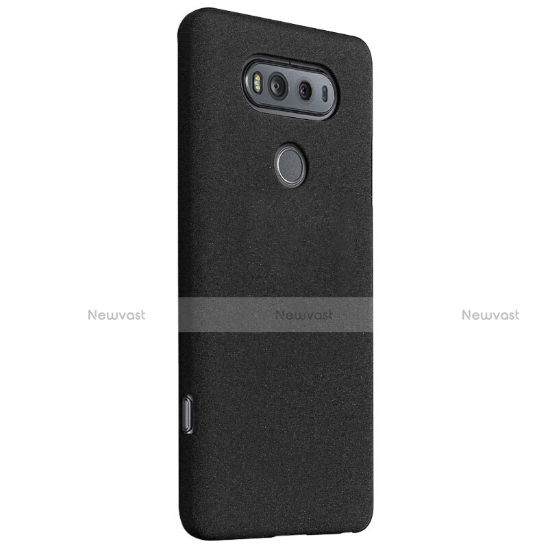 Hard Rigid Plastic Quicksand Cover for LG V20 Black