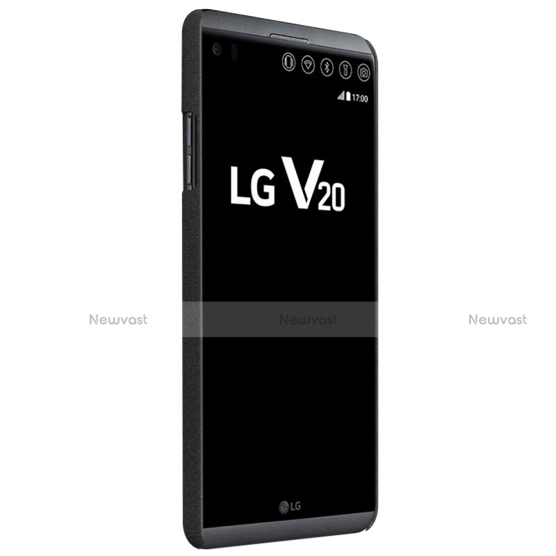 Hard Rigid Plastic Quicksand Cover for LG V20 Black