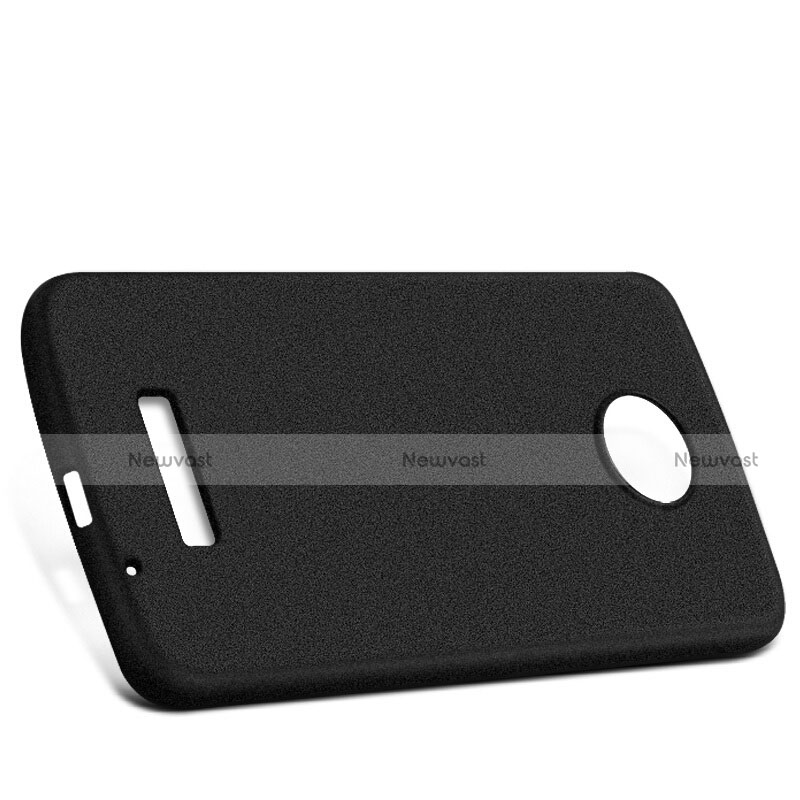 Hard Rigid Plastic Quicksand Cover for Motorola Moto Z Black