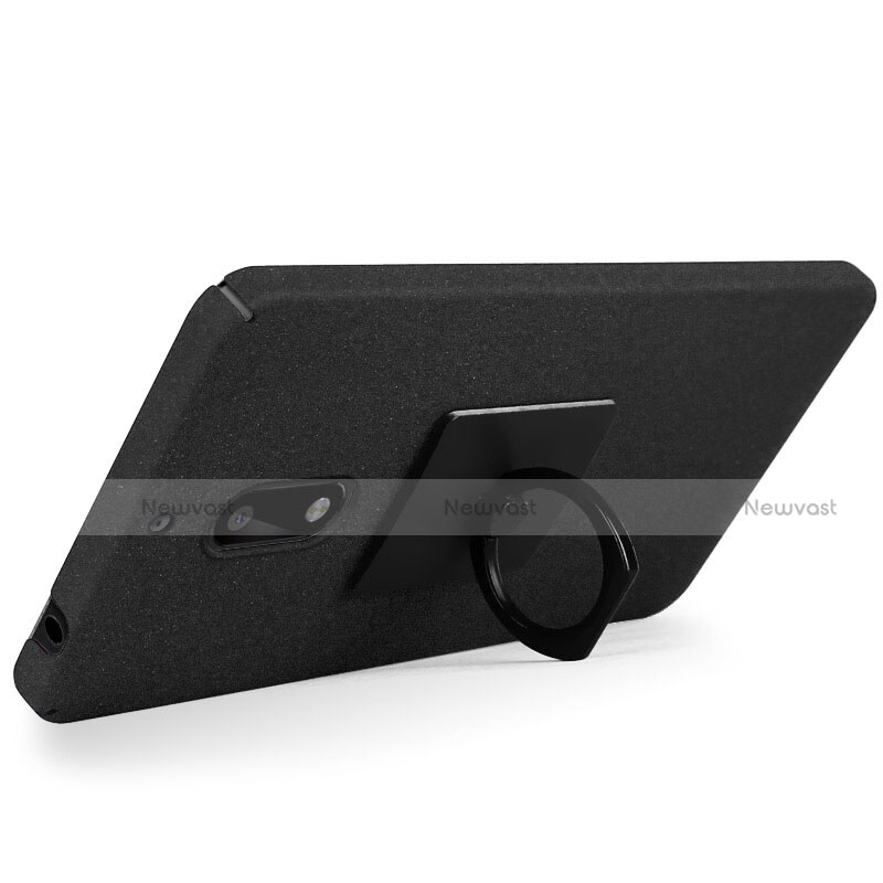 Hard Rigid Plastic Quicksand Cover for Nokia 6 Black