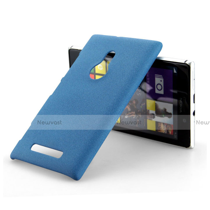 Hard Rigid Plastic Quicksand Cover for Nokia Lumia 925 Blue