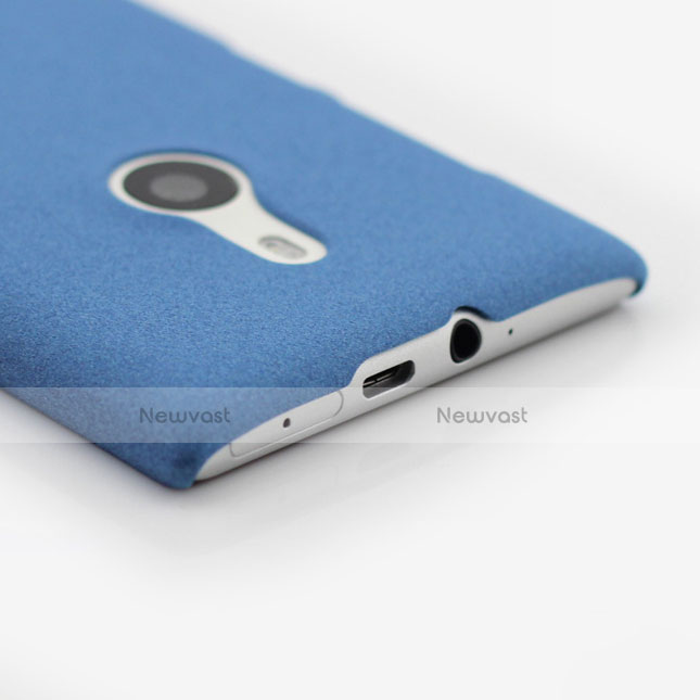 Hard Rigid Plastic Quicksand Cover for Nokia Lumia 925 Blue