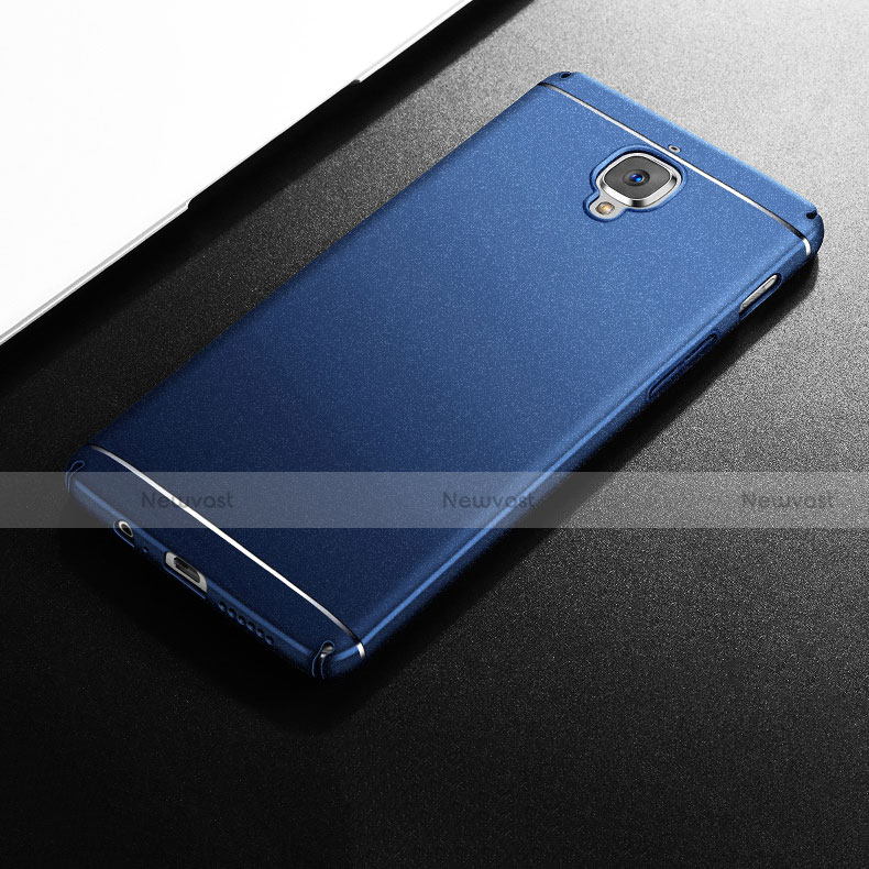Hard Rigid Plastic Quicksand Cover for OnePlus 3 Blue