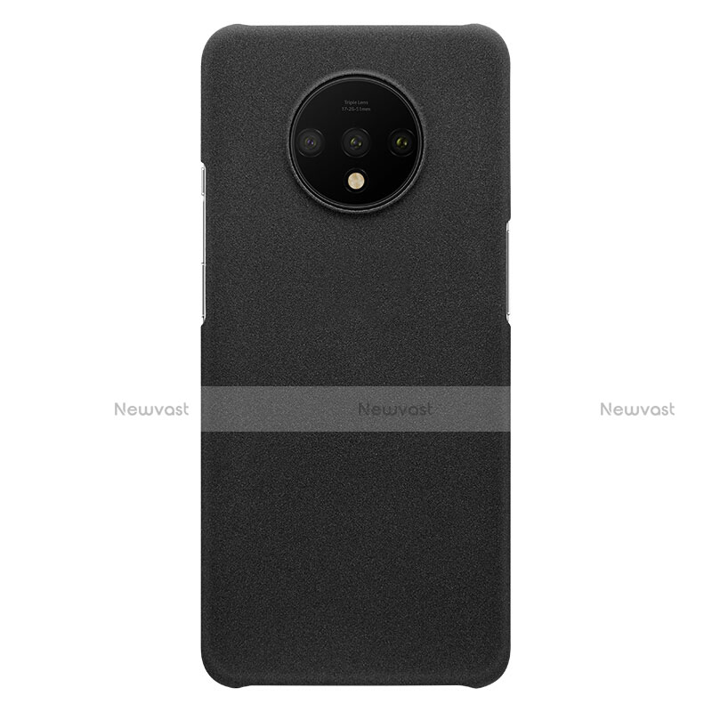 Hard Rigid Plastic Quicksand Cover for OnePlus 7T Black