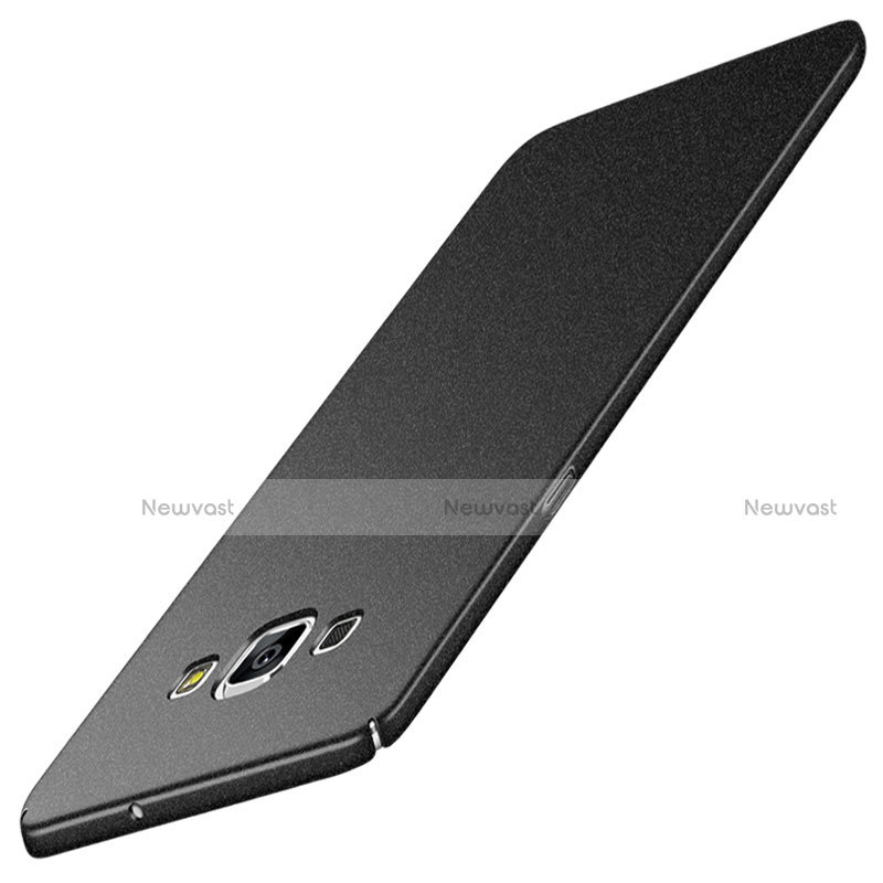 Hard Rigid Plastic Quicksand Cover for Samsung Galaxy A5 SM-500F Black
