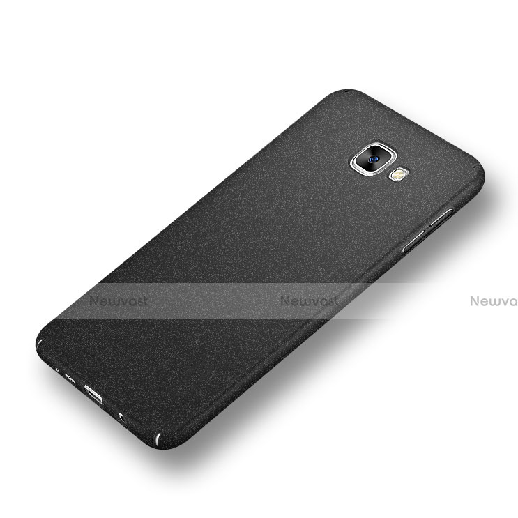 Hard Rigid Plastic Quicksand Cover for Samsung Galaxy A9 Pro (2016) SM-A9100 Black