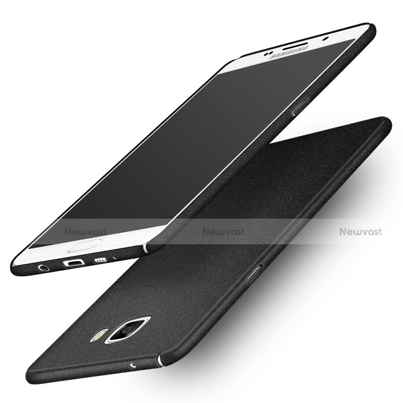 Hard Rigid Plastic Quicksand Cover for Samsung Galaxy A9 Pro (2016) SM-A9100 Black