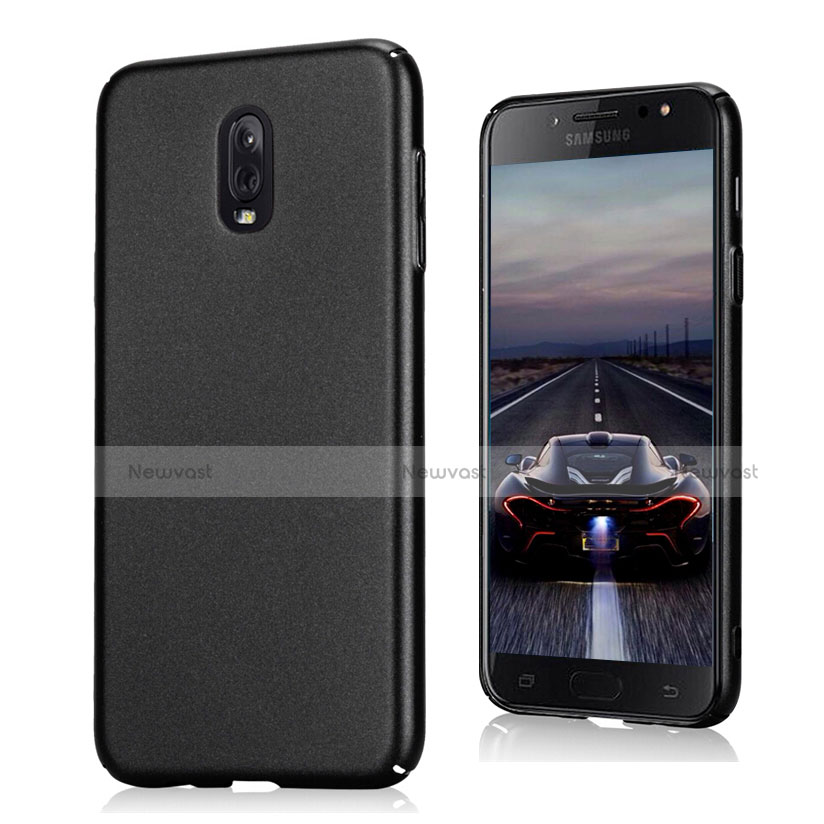 Hard Rigid Plastic Quicksand Cover for Samsung Galaxy C7 (2017) Black