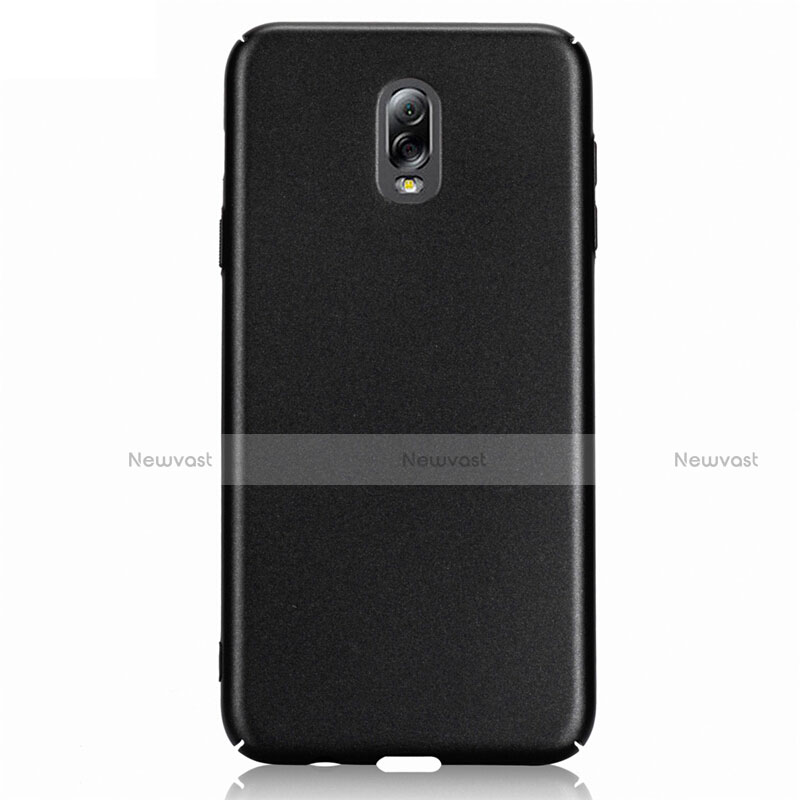 Hard Rigid Plastic Quicksand Cover for Samsung Galaxy C7 (2017) Black