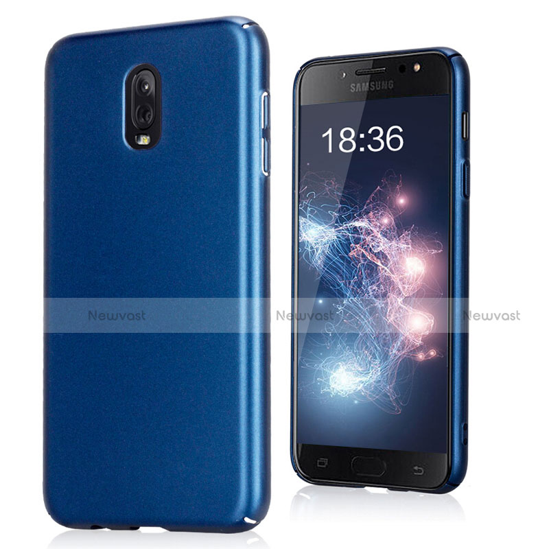 Hard Rigid Plastic Quicksand Cover for Samsung Galaxy J7 Plus Blue