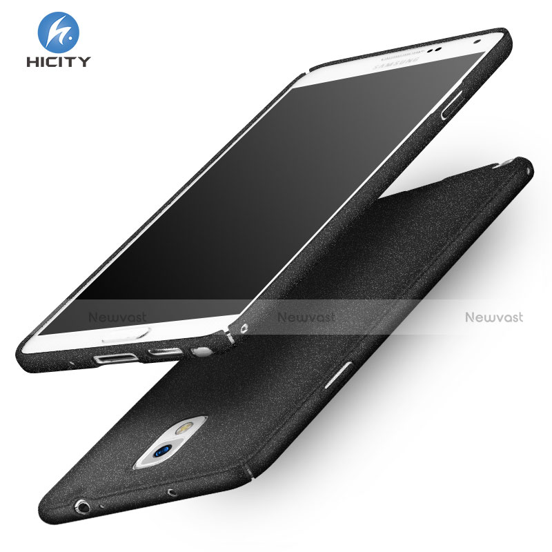 Hard Rigid Plastic Quicksand Cover for Samsung Galaxy Note 3 N9000 Black