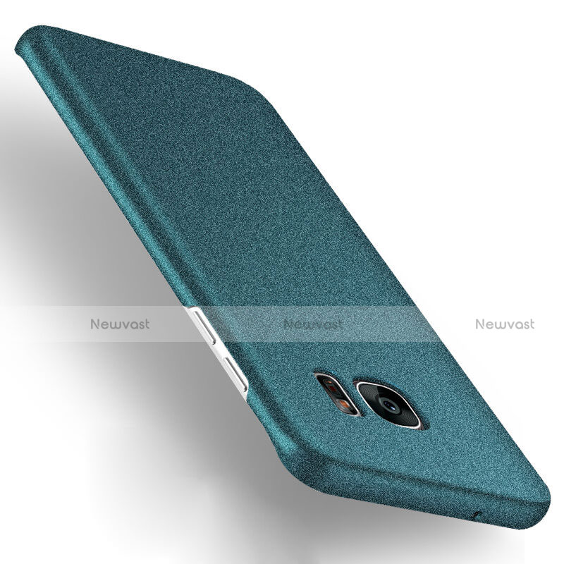 Hard Rigid Plastic Quicksand Cover for Samsung Galaxy S7 Edge G935F Green