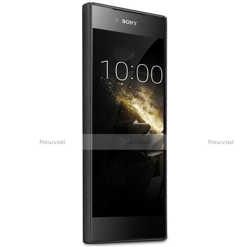 Hard Rigid Plastic Quicksand Cover for Sony Xperia XA1 Black
