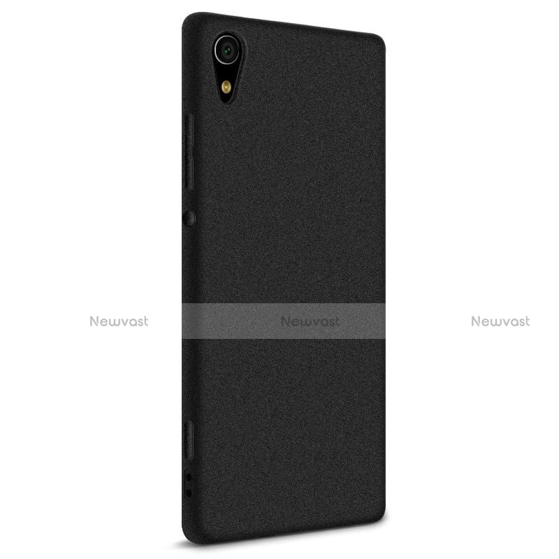 Hard Rigid Plastic Quicksand Cover for Sony Xperia XA1 Ultra Black
