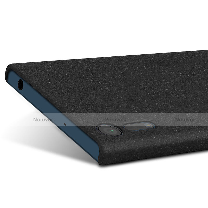 Hard Rigid Plastic Quicksand Cover for Sony Xperia XZ Black