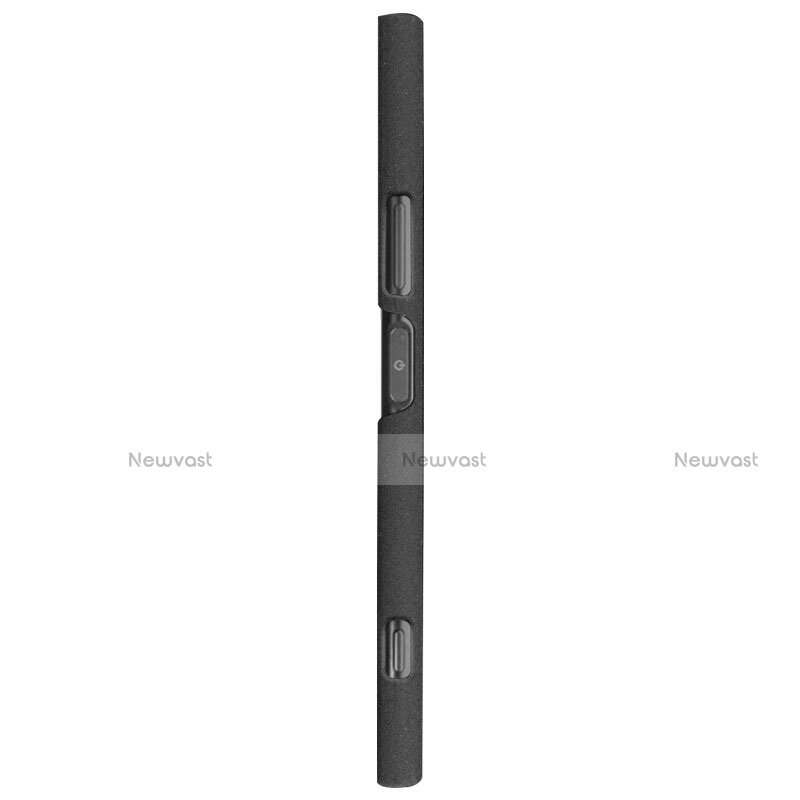 Hard Rigid Plastic Quicksand Cover for Sony Xperia XZ1 Black