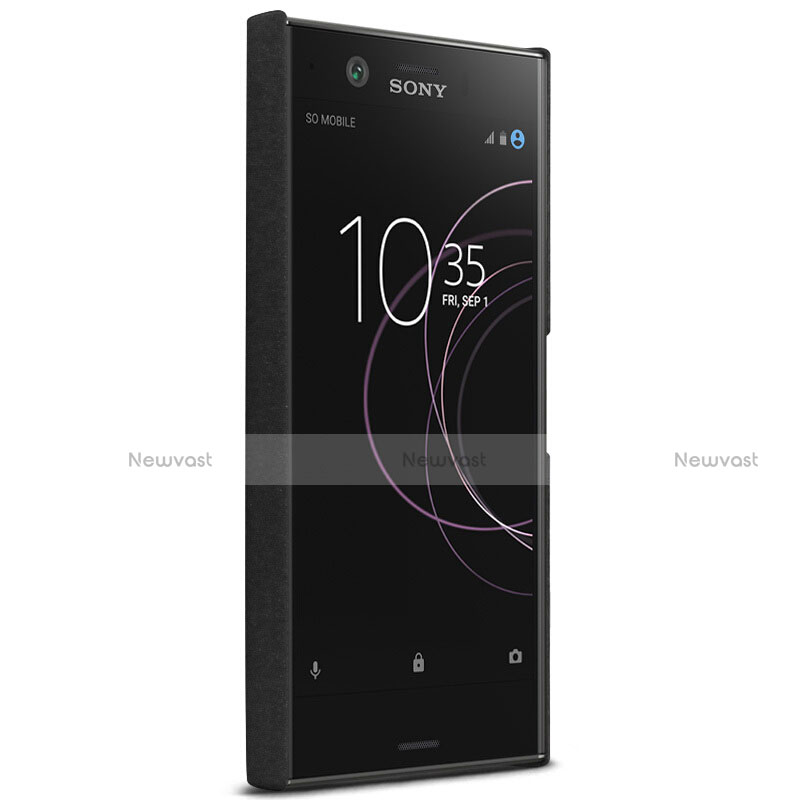 Hard Rigid Plastic Quicksand Cover for Sony Xperia XZ1 Compact Black