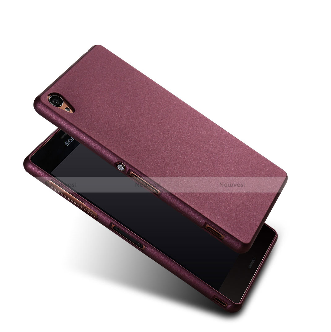 Hard Rigid Plastic Quicksand Cover for Sony Xperia Z3 Red