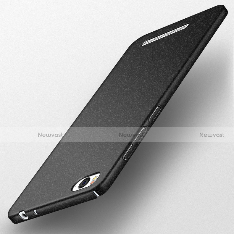 Hard Rigid Plastic Quicksand Cover for Xiaomi Mi 4C Black