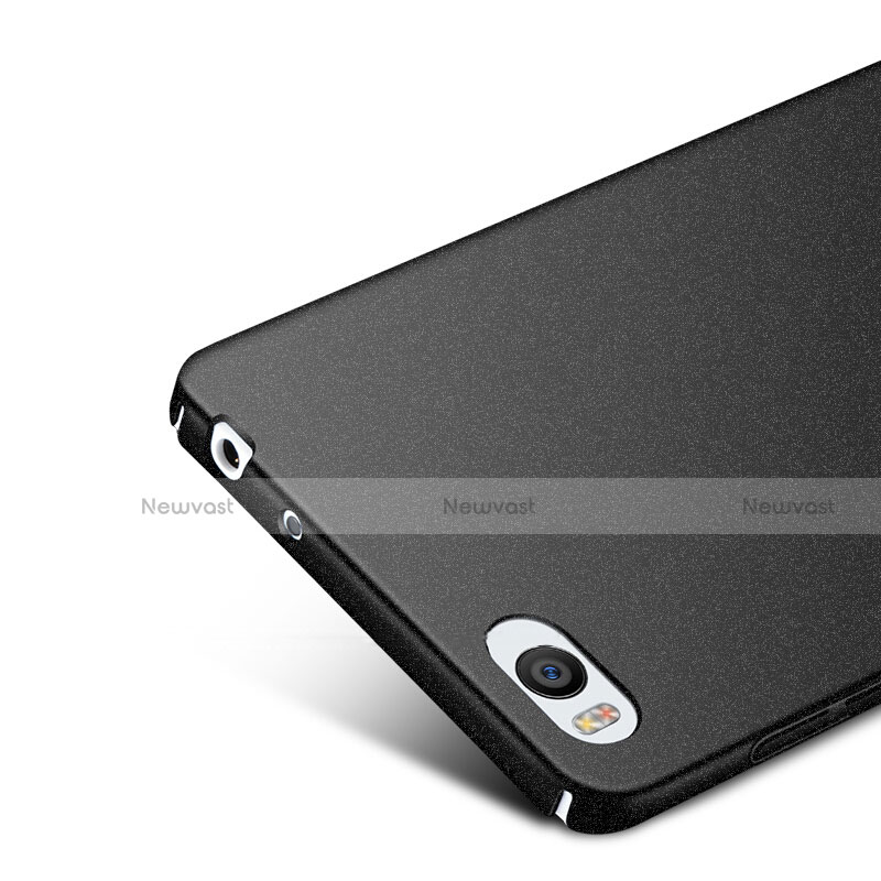 Hard Rigid Plastic Quicksand Cover for Xiaomi Mi 4C Black